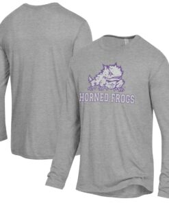 TCU Horned Frogs Alternative Apparel Keeper Long Sleeve T-Shirt, University Football Fan Shirt, TCU Shirts Gift for Fans