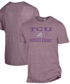 TCU Horned Frogs Alternative Apparel The Keeper T-Shirt - Heathered Purple, University Football Fan Shirt, TCU Shirts Gift for Fans