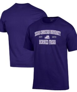 TCU Horned Frogs Champion Jersey Est. Date Long Sleeve T-Shirt, University Football Fan Shirt, TCU Shirts Gift for Fans