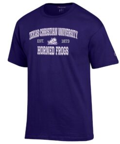 TCU Horned Frogs Champion Jersey Est. Date Long Sleeve T-Shirt, University Football Fan Shirt, TCU Shirts Gift for Fans