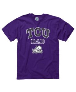 TCU Horned Frogs Dad Short Sleeve T Shirt TCU Shirt Sweatshirt Hoodie Reprinted Full Size Gifts for NCAA Fans