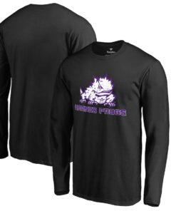 TCU Horned Frogs Fanatics Branded Team Lockup Long Sleeve T-Shirt, University Football Fan Shirt, TCU Shirts Gift for Fans