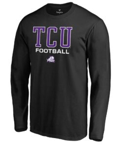 TCU Horned Frogs Fanatics Branded True Sport Football Long Sleeve T-Shirt, University Football Fan Shirt, TCU Shirts Gift for Fans