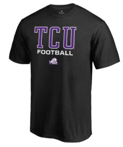 TCU Horned Frogs Fanatics Branded True Sport Football T-Shirt, University Football Fan Shirt, TCU Shirts Gift for Fans