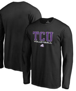 TCU Horned Frogs Fanatics Branded True Sport Volleyball Long Sleeve T-Shirt, University Football Fan Shirt, TCU Shirts Gift for Fans