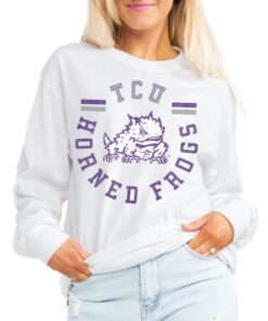 TCU Horned Frogs Gameday Couture Women's Vintage Days Boyfriend Fit Long Sleeve T-Shirt
