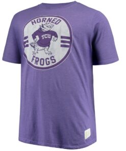 TCU Horned Frogs Original Retro Brand Big & Tall Mock Twist T-Shirt, University Football Fan Shirt, TCU Shirts Gift for Fans