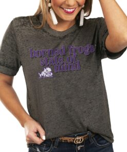 TCU Horned Frogs Women's State Of Mind Better Than Basic Boyfriend T-Shirt, University Football Fan Shirt, TCU Shirts Gift for Fans