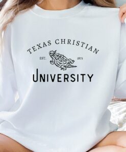 TCU Unisex Heavy Blend Crewneck Sweatshirt TCU Shirt Sweatshirt Hoodie Reprinted Full Size Gifts for NCAA Fans