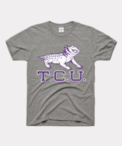TCU Vintage Frog Tee TCU Shirt Sweatshirt Hoodie Reprinted Full Size Gifts for NCAA Fans