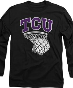 Texas Christian University Official Basketball Hoop Unisex Adult Long-Sleeve T Shirt, University Football Fan Shirt