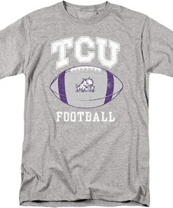 Texas Christian University Official Football Ball Unisex Adult T Shirt, University Football Fan Shirt, TCU Shirts Gift for Fans