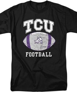 Texas Christian University Official Football Ball Unisex Adult T Shirt, University Football Fan Shirt, TCU Shirts Gift for Fans