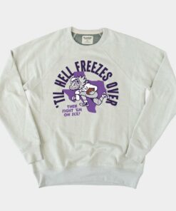 "'Til Hell Freezes Over" TCU Football Crewneck TCU Shirt Sweatshirt Hoodie Reprinted Full Size Gifts for NCAA Fans