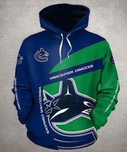 Vancouver Canucks Nhl 3D All Over Print Zip-Up Hoodie Option
