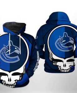 Vancouver Canucks Nhl Grateful Dead 3D All Over Print Zip-Up Hoodie Option