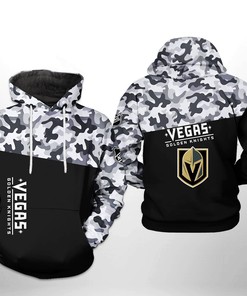 Vegas Golden Knights Nhl Camo Veteran 3D All Over Print Zip-Up Hoodie Option