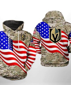 Vegas Golden Knights Nhl Us Flag Camo Veteran3D Hoodie Zip Hoodie, 3D All Over Print Hoodie Zip Hoodie
