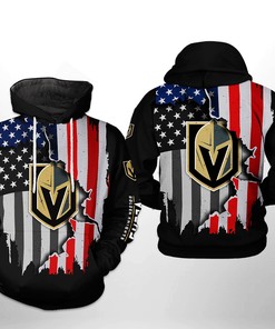 Vegas Golden Knights Nhl Us Flag Team 3D All Over Print Zip-Up Hoodie Option