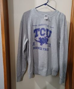 Vintage 90S Texas Christian University Sweatshirt Crewneck Hoodie Tshirt, TCU Horned Frogs Football, TCU Sweatshirt, TCU Horned Frogs Hoodie