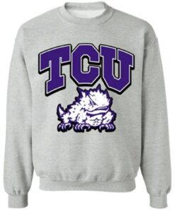 Vintage 90S Texas Christian University Sweatshirt Crewneck, TCU Horned Frogs Football Hoodie, TCU Horned Frogs Hoodie Tshirt