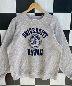 Vintage 90s University Of Hawaii Sweatshirt Jumper University Of Hawaii Crewneck, Vintage Shirt, Shirt, Hoodie