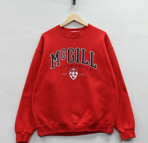 Vintage McGill University Redbirds Sweatshirt Crewneck, Vintage Shirt, Hoodie