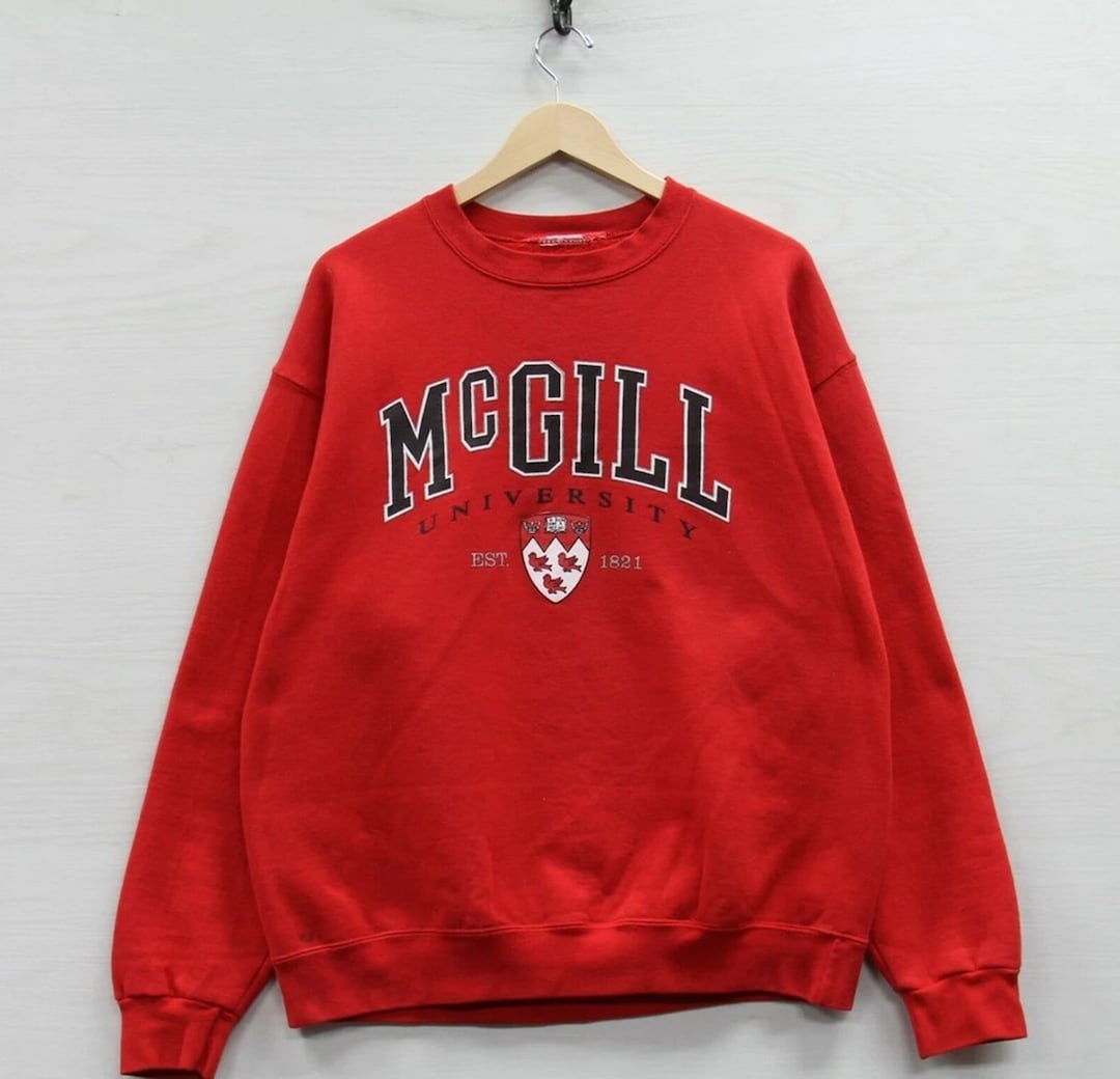 Vintage McGill University Redbirds Sweatshirt Crewneck, Vintage Shirt, Hoodie