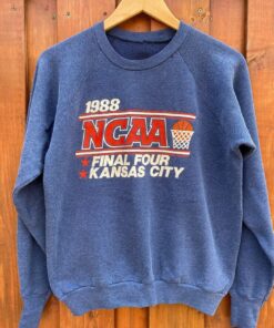 Vintage Style 1988 NCAA Final Four Tournament Kansas City Crewneck Sweatshirt, Vintage Style 90s Shirt, NCAA Kansas City Sweater, Gift For her