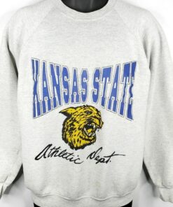 Vintage Style 90s Kansas State University Wildcats Sweatshirt, Kansas State Sweater, Gift for Her, Gift For Him, Kansas State Shirt