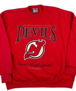 Vintage Style 90s New Jersey Devils Crewneck Sweatshirt, New Jersey Devils Shirt, New Jersey Devils Hoodie, Gift For Her, Gift For Him