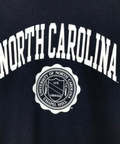 Vintage Style 90’s University of North Carolina Crewneck Sweatshirt Printed Spell Out Big Logo North Carolina University Sweater Pullover, Hoodie, Shirt Gifts for Fans