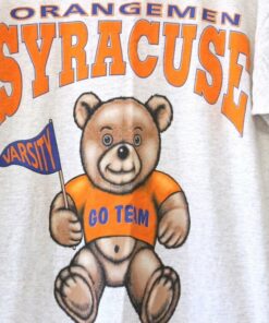 Vintage Style Syracuse University Orangemen Teddy Bear Night T Shirt, Vintage Style 90s Shirt, Gift For Her, Gift For Him