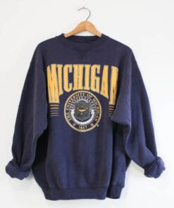 Vintage Style University of Michigan Wolverines Sweatshirt, Michigan Wolverines Sweater, Vintage Style 90s Shirt, Gift for Her, Gift For Him