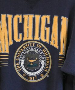 Vintage Style University of Michigan Wolverines Sweatshirt, Michigan Wolverines Sweater, Vintage Style 90s Shirt, Gift for Her, Gift For Him