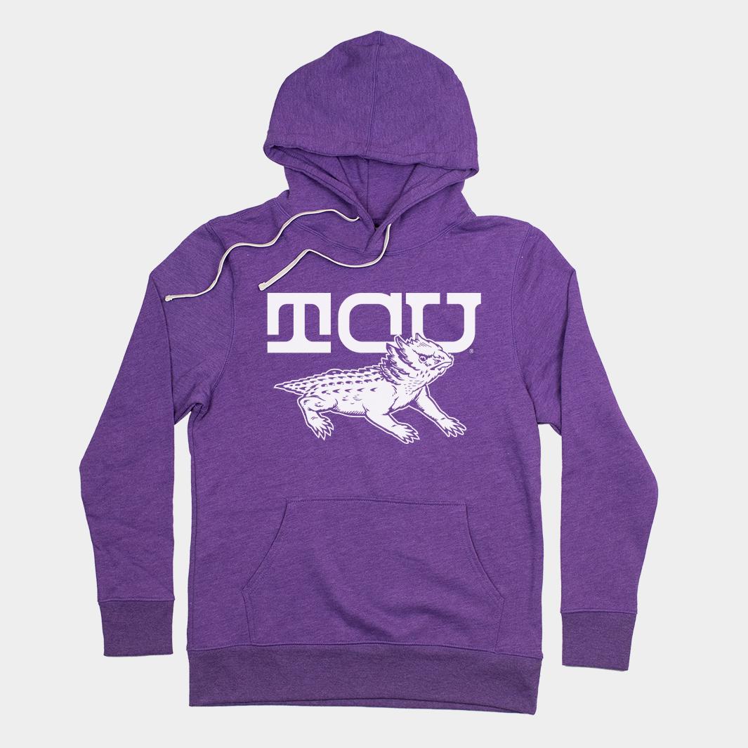 Vintage TCU Horned Frogs Hoodie TCU Shirt Sweatshirt Hoodie Reprinted Full Size Gifts for NCAA Fans