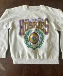 Vintage University of Washington Logo Sweatshirt, NCAA Washington Huskies Shirt, University of Washington NCAA Shirt