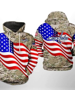Washington Capitals Nhl Us Flag Camo Veteran 3D All Over Print Zip-Up Hoodie Option
