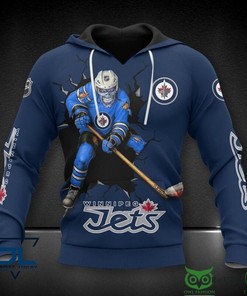 Winnipeg Jets Monster 3D Hoodie Zip Hoodie, Nhl 3D All Over Print Hoodie Zip Hoodie