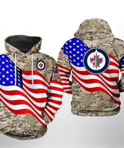 Winnipeg Jets Nhl Us Flag Camo Veteran 3D All Over Print Zip-Up Hoodie Option