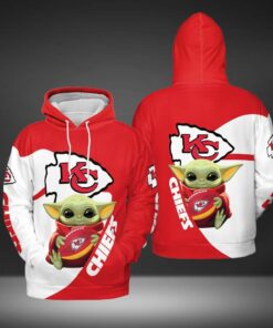 Kansas City Chiefs Nfl Baby Yoda Team 3D All-Over Print Hoodie A Custom Hoodie For Fans Of The Football Team