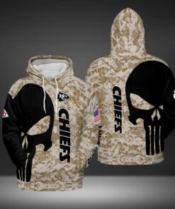 Personalized Kansas City Chiefs Nfl Camo Custom Name 3D Printed Pull Over Hoodie, Zip Up Hoodie