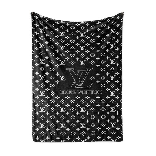 Amazon Black And White Louis Vuitton Living Room Area No4000 Sherpa Fleece Blanket Gifts for Family, for Couple