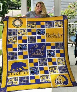 Berkeley Ncaa California Golden Bears Combined Collection Great Quilt Blanket Bedding Set