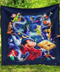 Disney Mickey Minnie Mouse And Friend Quilt Blanket Bedding Set