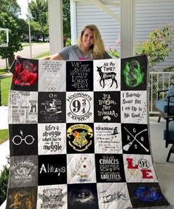Love Harry Potter Custom Combined Quilt Blanket Bedding Set