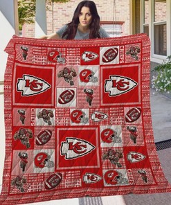 NFL Football Kansas City Chiefs Family Fan Gift Idea For Fans For Him For Her Quilt Blanket Bedding Set