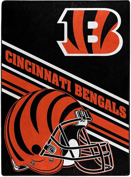 Nfl Team Logo Cincinnati Bengals Sherpa Blanket Fleece Blanket Gifts for Fans