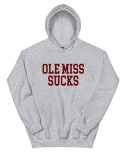 Ole Miss Sucks Mississippi State Rivalry Hoodie Sweatshirt Shirt Gifts for Fans