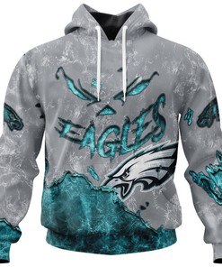 Philadelphia Eagles Hoodie 3D Devil Eyes Gift for Fans